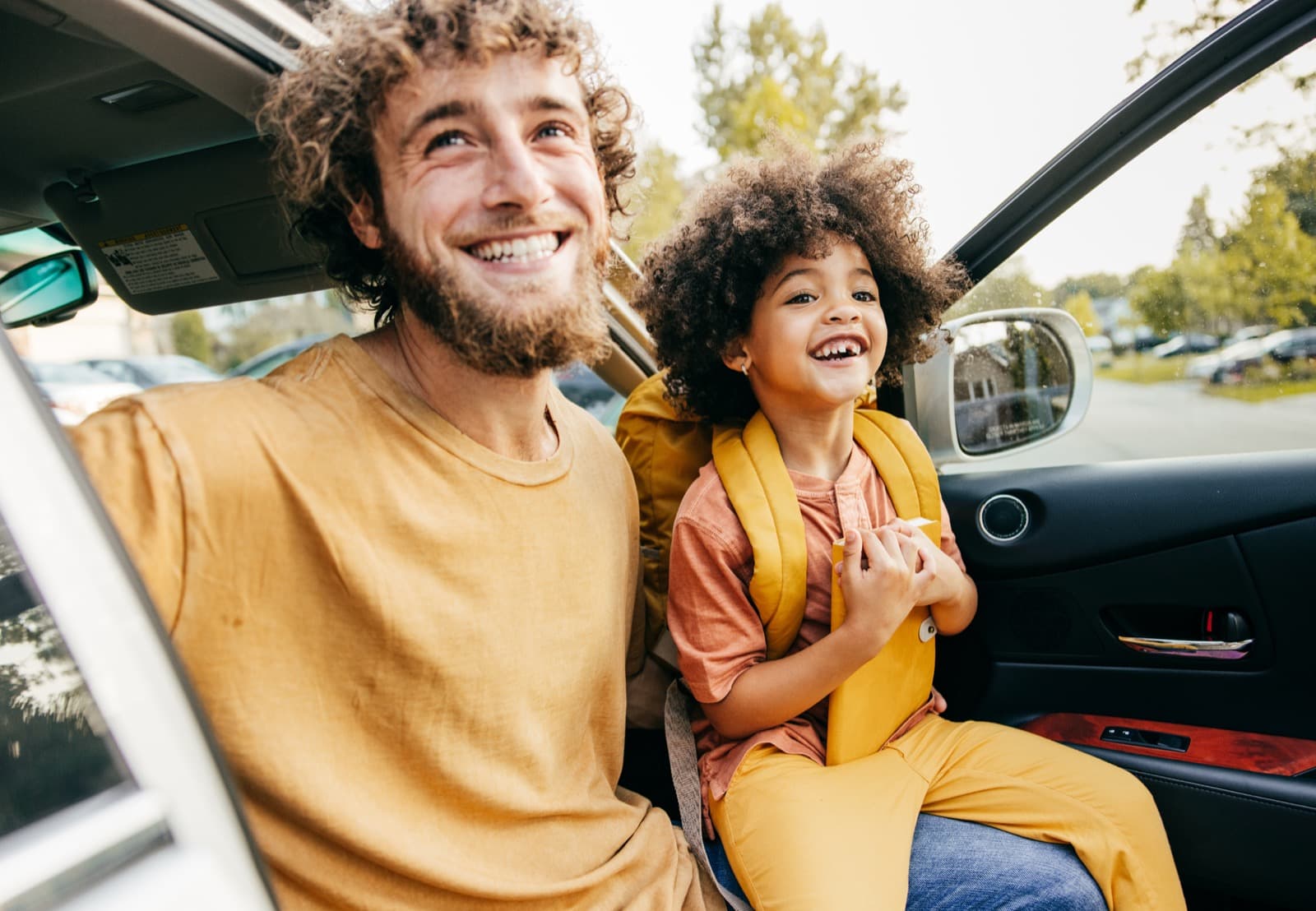A child with a caregiver